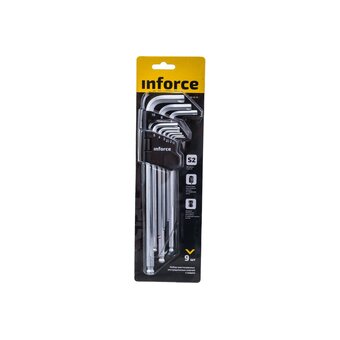  Набор ключей шестигранных Inforce 06-05-95 с шаром 9 штук 