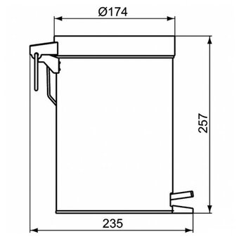  Корзина для мусора IDEAL STANDARD Iom A9104MY 