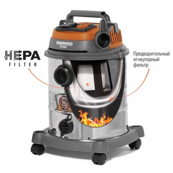  Пылесос универсальный DAEWOO DAVC 2514S 