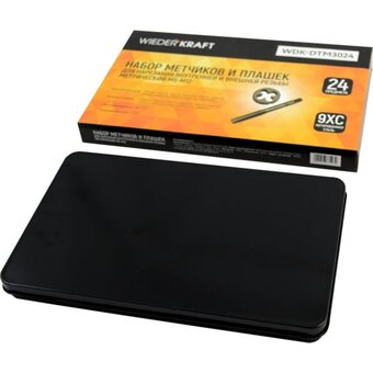  Набор метчиков и плашек WIEDERKRAFT WDK-DTM3024 