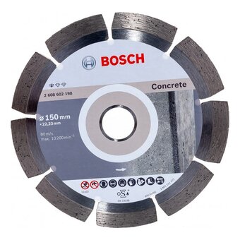  Диск алмазный сегментный BOSCH 2608602198 Pf Concrete 150х22мм по бетону 