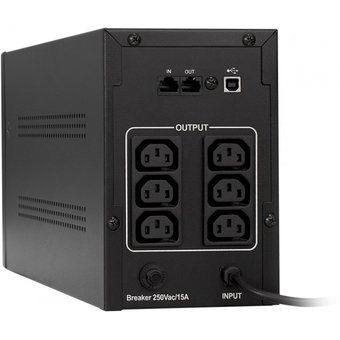  ИБП ExeGate EP285484RUS SpecialPro Smart LLB-1000.LCD.AVR.C13.RJ.USB (1000VA/650W, LCD, AVR, 6*IEC-C13, RJ45/11, USB, black) 