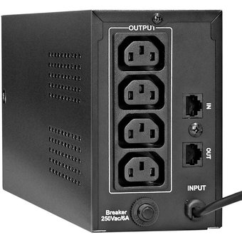  ИБП ExeGate EP285473RUS Power Back BNB-850.LED.AVR.C13.RJ (850VA/480W, LED, AVR,4*IEC-C13, RJ45/11, Black) 