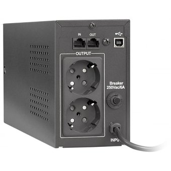  ИБП ExeGate EP285478RUS Power Smart ULB-850.LCD.AVR.EURO.RJ.USB (850VA/480W, LCD, AVR, 2 евророзетки, RJ45/11, USB, Black) 