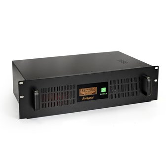  ИБП ExeGate EP270874RUS Power RM Smart UNL-1500 LCD (1500VA, Black, 2U, 3 евророзетки, USB) 