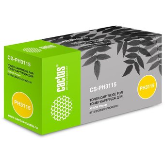  Тонер Картридж Cactus CS-PH3115 109R00725 черный для Xerox Ph3115/3120/3121/3130/3131/3132 (3000стр.) 
