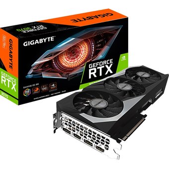  Видеокарта GIGABYTE GV-N3070Gaming OC-8GD GeForce RTX3070 Gaming OC 8GB (LHR) 