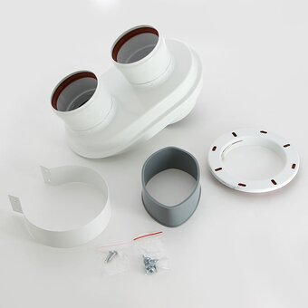  Адаптер разделительный Baxi с 60/100 на 80/80 для EcoClassic (MT71413620) 