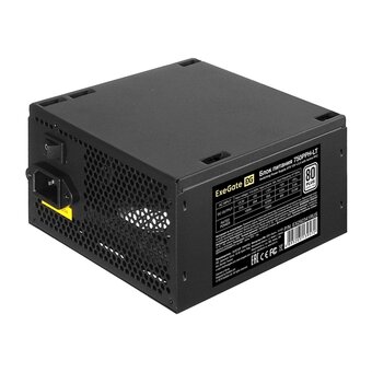  Блок питания Exegate 750PPH-LT-OEM EX292341RUS-OEM 750W 80 Plus (ATX, APFC, КПД 82проц. (80 Plus), 12cm fan, 24pin, 2x(4+4)pin, 4xPCI-E) 