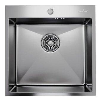  Мойка Mixline Pro 547229 настольный монтаж/50x50 3,0/выпуск 3 1/2/20см с сифоном сатин 