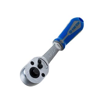  Ключ трещотка KING TONY 2771-55G 1/4", 134 мм, 24 зубца, флажковая с кнопкой, фиксатор 