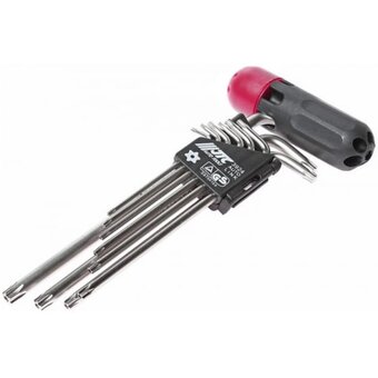  Набор ключей Torx JTC 3924 T10Н-Т50H Г-образных 9 предметов 