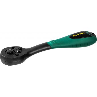  Ключ трещотка Kraftool Expert (27796-1/4 z02) для торцовых головок Сr-V сталь, 72 зубца, пластиковое покрытие, 1/4" 