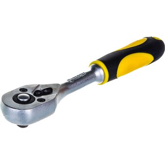 Ключ трещотка TOPEX 38D501 1/4'', 150мм, 45 зубьев 