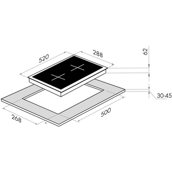  Индукционная варочная панель MAUNFELD CVI292BG 