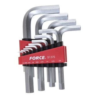 Набор ключей шестигранных FORCE 5137S дюймовых Г-образн.1/16 -3/4 13 предм. 
