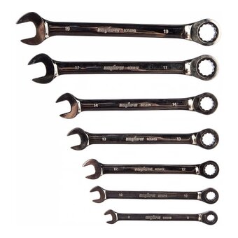  Набор ключей комбинированных Ombra Snap Gear (935007) трещоточных 7 пр. 