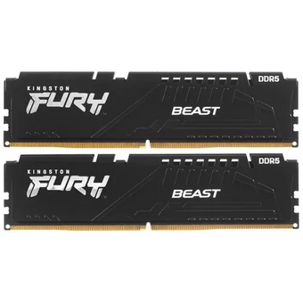  ОЗУ Kingston Fury Beast Black EXPO KF556C36BBEK2-32 32GB U-DIMM DDR5 , 5600МГц, CL36 (Kit of 2) 