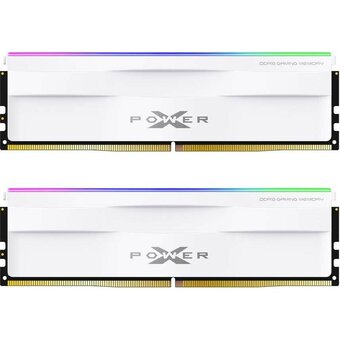  ОЗУ Silicon Power XPower Zenith SP032GXLWU600FDH 32GB 6000МГц RGB DDR5 CL40 DIMM (Kit of 2) 2Gx8 SR White 