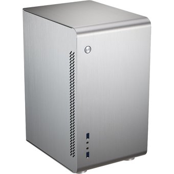 Корпус Jonsbo U3 Silver без БП, mini-ITX, micro-ATX, серебристый 