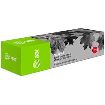  Тонер-картридж Cactus CS-EXV12 для МФУ Canon IR3035/3045/3530, черный, 24000 стр. (туба 1060 г.) 