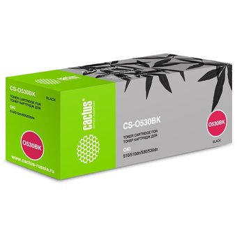  Тонер-картридж Cactus CS-O530BK для OKI C530 чёрный 5000 страниц 