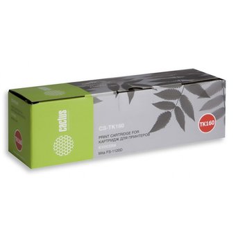  Тонер-картридж Cactus CS-TK160 для Kyocera Mita FS 1120D, черный, 2500 стр. (туба, 120 г.) 
