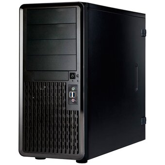  Корпус InWin PE689 Black (6141921) Midi Tower без БП USB3.0*2+A(HD)+fron fan 120mm*1+rear fan 120mm*1+ 2*2SATA+1*1SATA+Intrusion Switch 