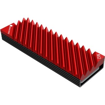  Радиатор для SSD JONSBO M.2-3, красный (CLDP_M_2-3 Red) M.2 2280 
