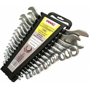  Набор ключей комбинированных и рожковых WMC Tools WMC-5199 16пр 6х7,8х9,10-19,22,24,27х30,32х36мм 