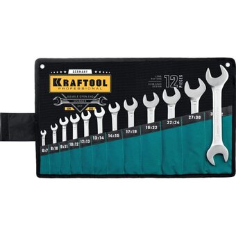  Набор ключей рожковых KRAFTOOL 27033-H12 z01 6 - 32 мм, 12 шт. 