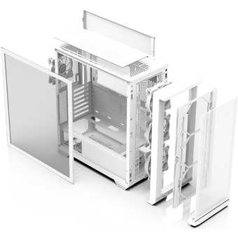  Корпус ZALMAN Z10 Duo White, ATX, White, Window, 2x3.5", 2x2.5", 2xUSB3.0, 1xUSB 3.1 Type-C, Front 3x120mm Infinity Mirror ARGB, Rear 1x120mm Infinity 