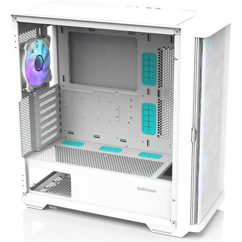  Корпус ZALMAN Z10 Duo White, ATX, White, Window, 2x3.5", 2x2.5", 2xUSB3.0, 1xUSB 3.1 Type-C, Front 3x120mm Infinity Mirror ARGB, Rear 1x120mm Infinity 