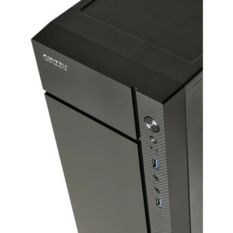  Корпус Ginzzu B250 , mATX, Mini-Tower, 2xUSB 3.0, черный, Без БП 