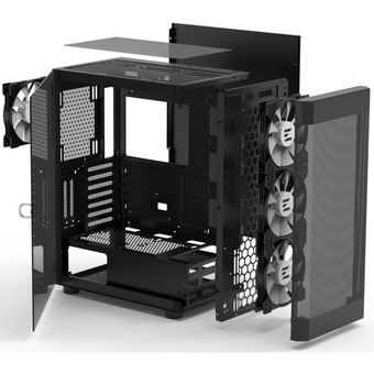  Корпус ZALMAN i4 TG, ATX, Black, Front Mesh, Window, 4x3.5", 2x2.5", 1xUSB2.0, 2xUSB3.0, Front 3x140mm FRGB, Rear 1x140mm FRGB 
