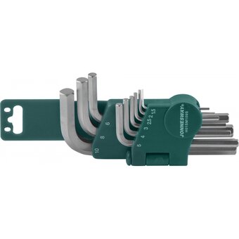  Набор ключей шестигранных Jonnesway H01SM109S (47090) угловых 9 пр. 