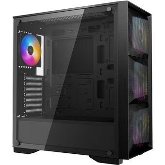  Корпус Deepcool Matrexx 55 Mesh 4FS (DP-ATX-MATREXX50-MESH-4FS), EATX, Midi-Tower, USB 3.0, RGB подсветка, черный, без БП 
