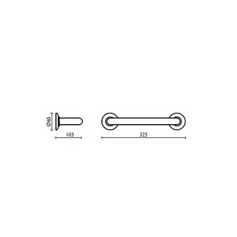  Ручка в ванну BAGNO GH 21651 хром, 30см 