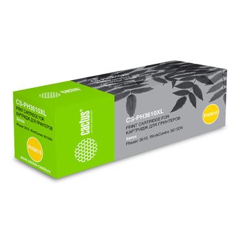  Картридж лазерный Cactus CS-PH3610XL 106R02732 черный (25300стр.) для Xerox Ph 3610/WC 3615DN 