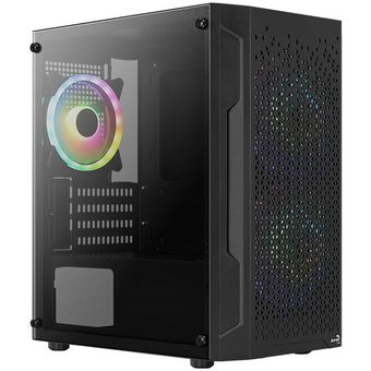  Корпус Aerocool Trinity Mini-G-BK v2 ACCS-PV32033.11 черный без БП mATX 1x120mm 2xUSB2.0 1xUSB3.0 audio 