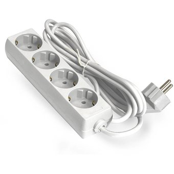  Удлинитель ExeGate ECE-4-1.8W EX285812RUS белый 4 евророзетки с заземлением, 1.8м 