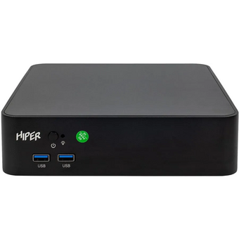  Неттоп Hiper AS8 (I3121R8N2WPB) i3 12100 (3.3) 8Gb SSD256Gb UHDG 730 Windows 10 Professional GbitEth WiFi BT 120W черный 