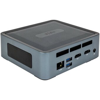  Неттоп Hiper ED20 (I5124R16N5WPG) i5 12400P (1.7) 16Gb SSD512Gb Iris Xe Windows 11 Professional GbitEth WiFi BT 65W черный 