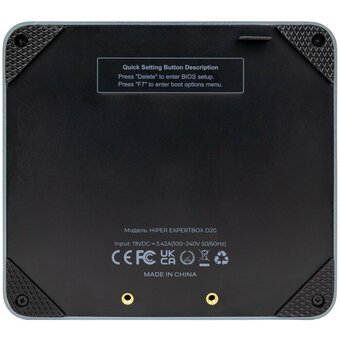  Неттоп Hiper ED20 (I5124R16N5WPG) i5 12400P (1.7) 16Gb SSD512Gb Iris Xe Windows 11 Professional GbitEth WiFi BT 65W черный 