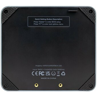  Неттоп Hiper ED20 gray (I5115R8N2NSG) (Core i5 1135G7/8Gb/256Gb SSD/noDVD/VGA int/noOS) 