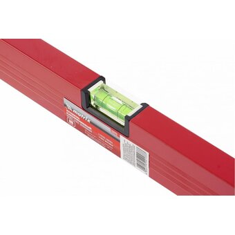  Уровень алюминиевый Matrix 33223 600мм, 3 глазка, красный, линейка 