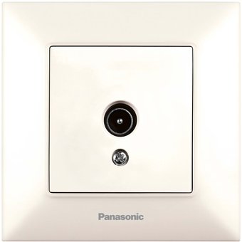  Розетка телевизионная Panasonic Arkedia Slim (WNTC04522BG-RU) скрыт. IP20 бежевый (1шт) 