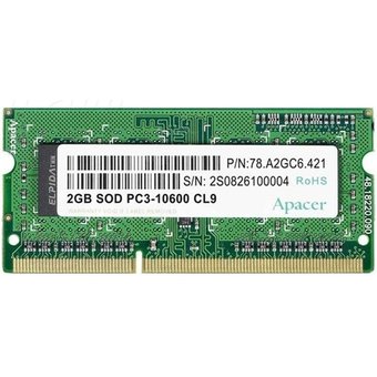  ОЗУ Apacer SO-DIMM DDR3 4Gb (pc-12800) 1600MHz 1,35V Apacer Retail AS04GFA60CATBGJ/DV.04G2K.KAM 