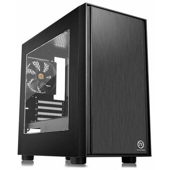  Корпус Thermaltake Versa H17 window (CA-1J1-00S1WN-00) черный без БП mATX 2xUSB2.0 1xUSB3.0 audio bott PSU 