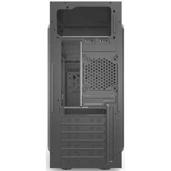  Корпус CBR E180 PCC-ATX-E180-USB32-USB22-450W ATX Miditower, c БП ATX450-12EC (450W/120mm), 2*USB 3.0, 2*USB 2.0, HD Audio+Mic, Black 